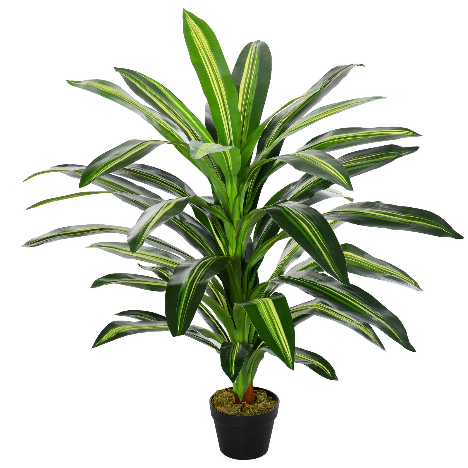 Artificial Plant in Pot, Fake Plant for Home Indoor Decor, 110cm, Green