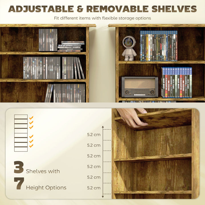 MCL 360 CD Storage Unit - Rustic Brown