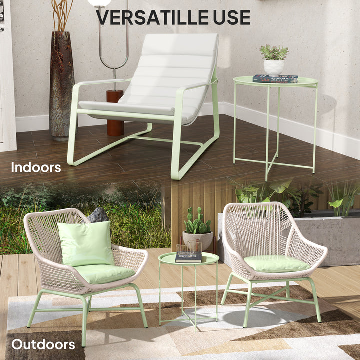 Steel Removable Tray Top Garden Table - Green
