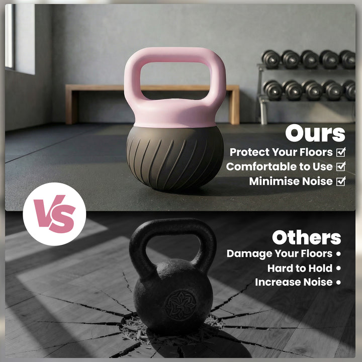 Soft Kettlebell, 12kg Kettle Bell with Anti-Slip Grip for Home Gym Wei