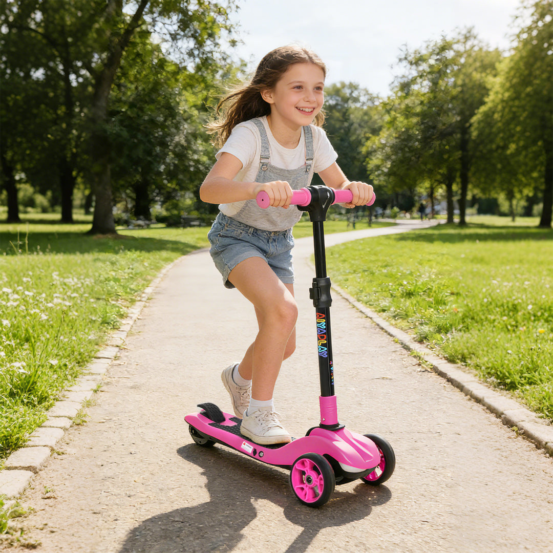 Three-Wheel Foldable Electric Scooter for Kids Aged 6-10 Years