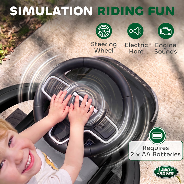 Land Rover Discovery Licensed Baby Push Car, 2-in-1 Ride on Car with P