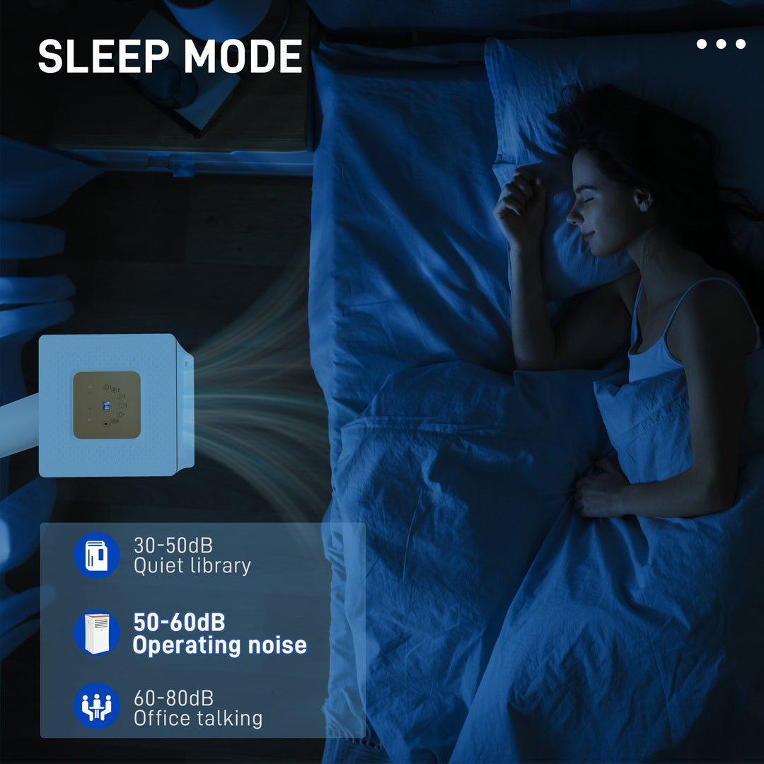 MCL Portable Air Conditioner 10000 BTU, 4-in-1 Mobile Air Conditioning Unit with Cooling, Fan, Dehumidifier & Sleep Mode, LED Display, Remote Control, 24H Timer, Window Kit for Rooms up to 30㎡