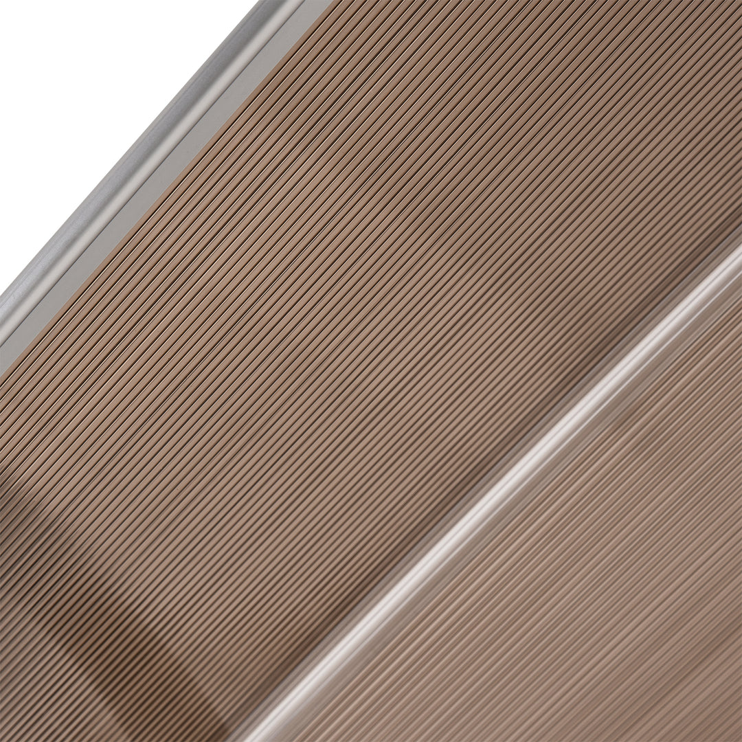 Front Door Canopy, Waterproof Outdoor Awning, 75 x 195 cm Rain Shelter for Window, Porch and Front/Back Door, Brown