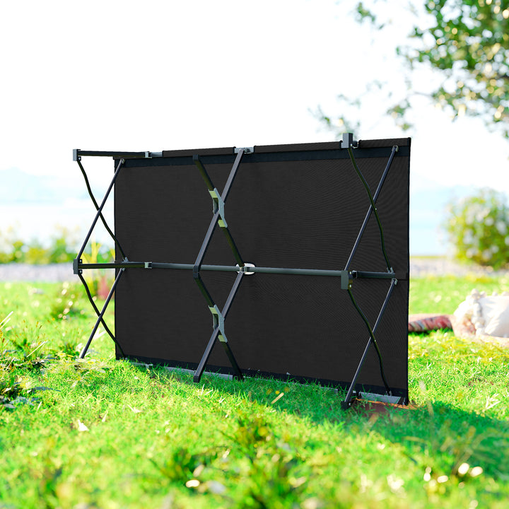 MCL Double Camping Cot Bed, with Bag - Black