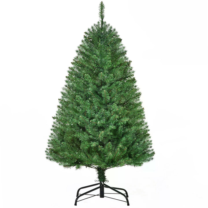 HOMCOM 4 Feet Prelit Artificial Christmas Tree Warm White LED Light Holiday Home Xmas Decoration, Green | Aosom UK