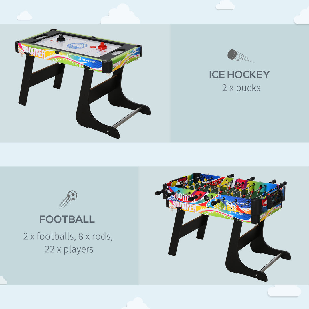 HOMCOM MDF 4-in-1 Multi Indoor Game Sports Table