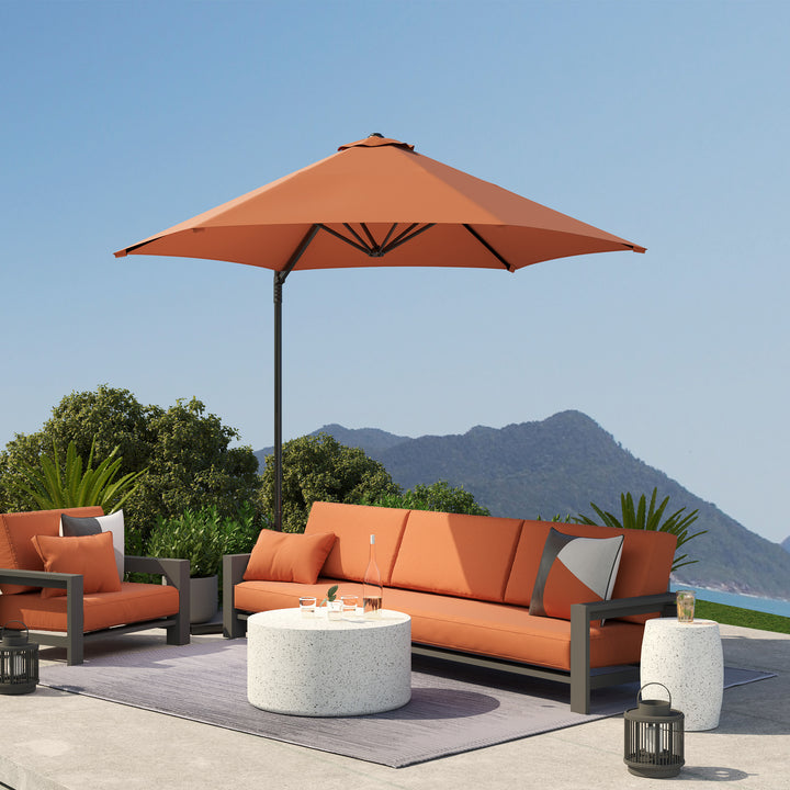 2.5m Rotating Cantilever Parasol - Orange