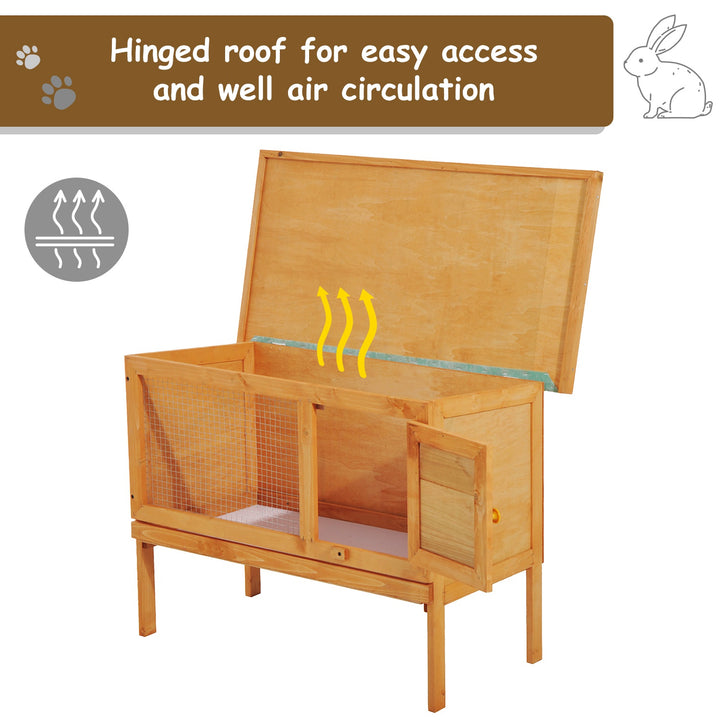 Guinea Pigs Hutches,90Lx45Wx65H cm-Fir Wood