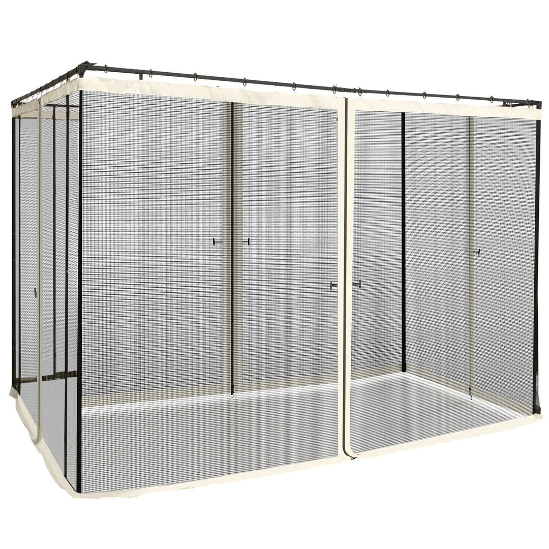 302 x 207cm Universal Replacement Mesh Sidewall Netting for Patio Gaze
