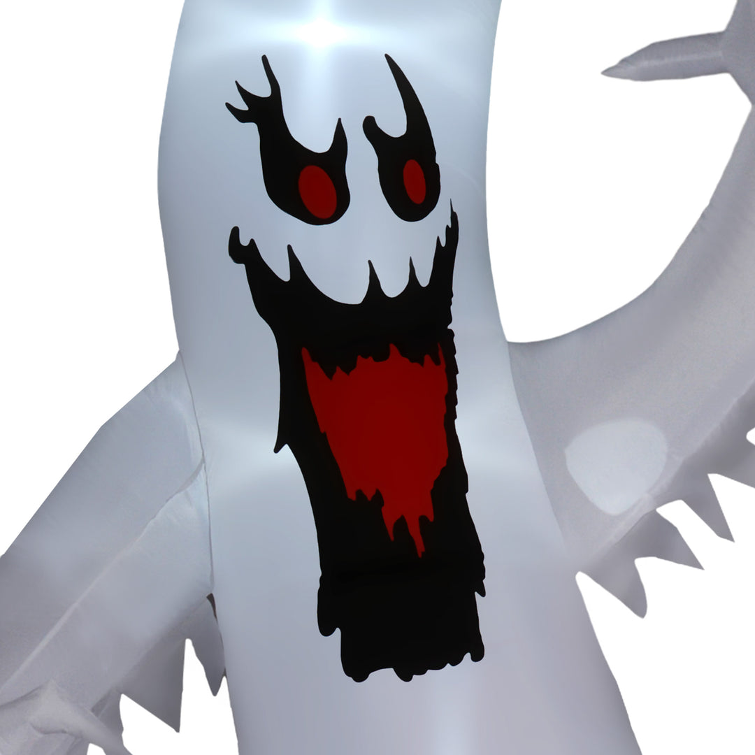 11.8ft Scary Inflatable Ghost Halloween Decoration, with Accessories
