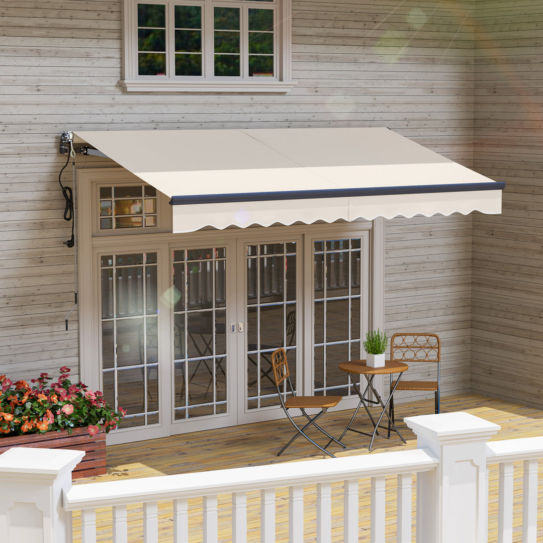 3.5 x 3m Electric/Manual Awning, with Remote - Beige