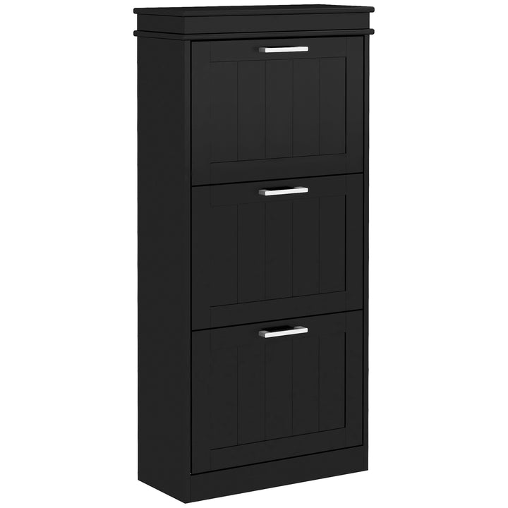 MCL Three-Drawer Minimalistic Shoe Cabinet - Black