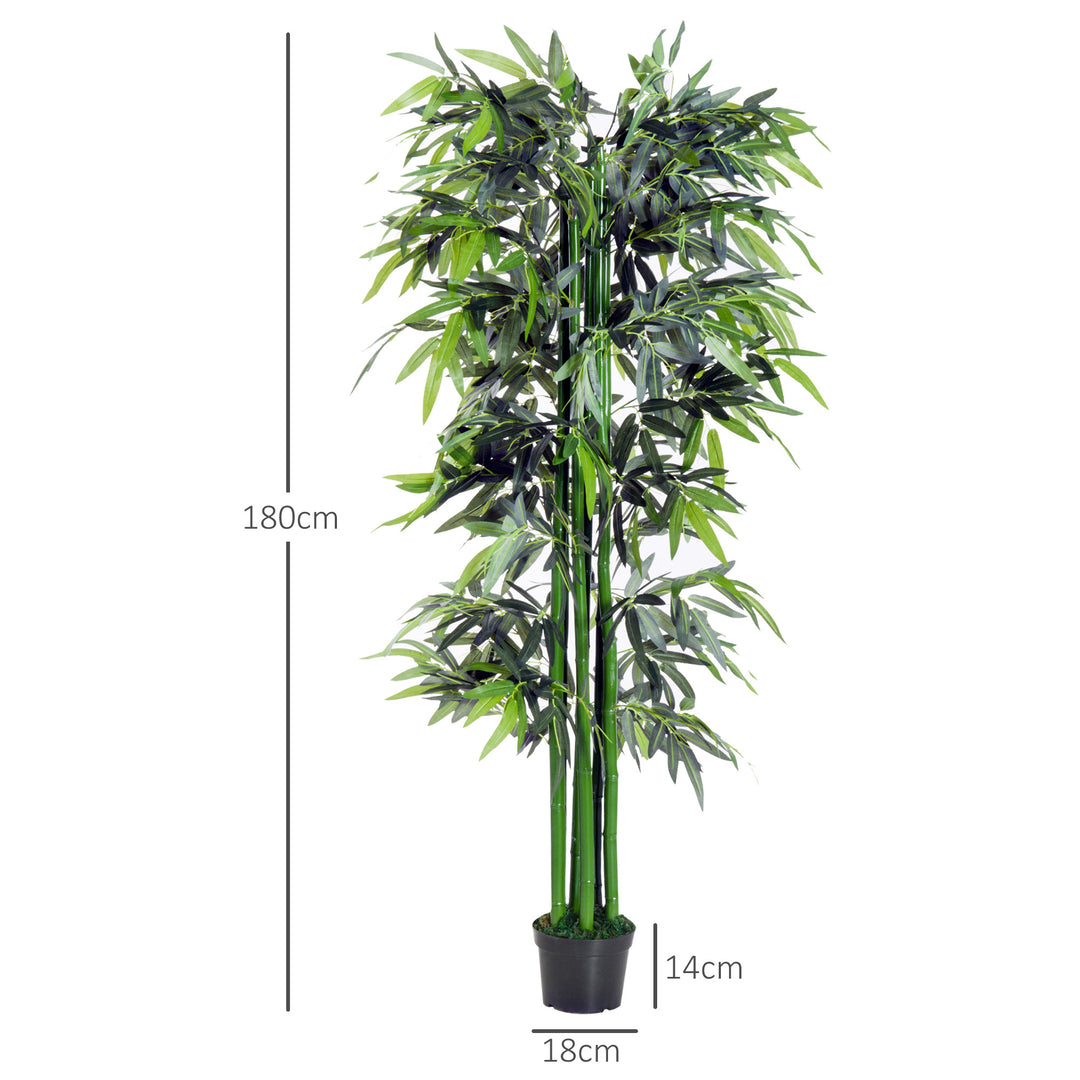 MCL 6ft Artificial Bamboo Tree Plant Greenery in A Pot for Home Office Planter 1.8M