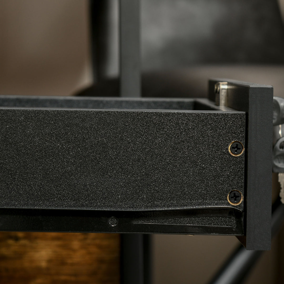 MCL Lockable Two-Drawer Filing Cabinet, with Wheels - Black