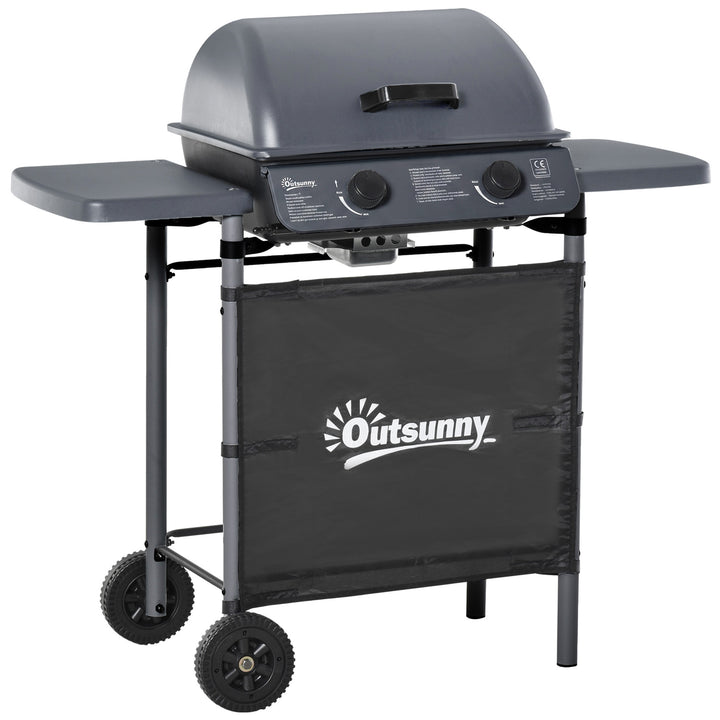 2 x 2.8kW Burner Gas BBQ - Grey