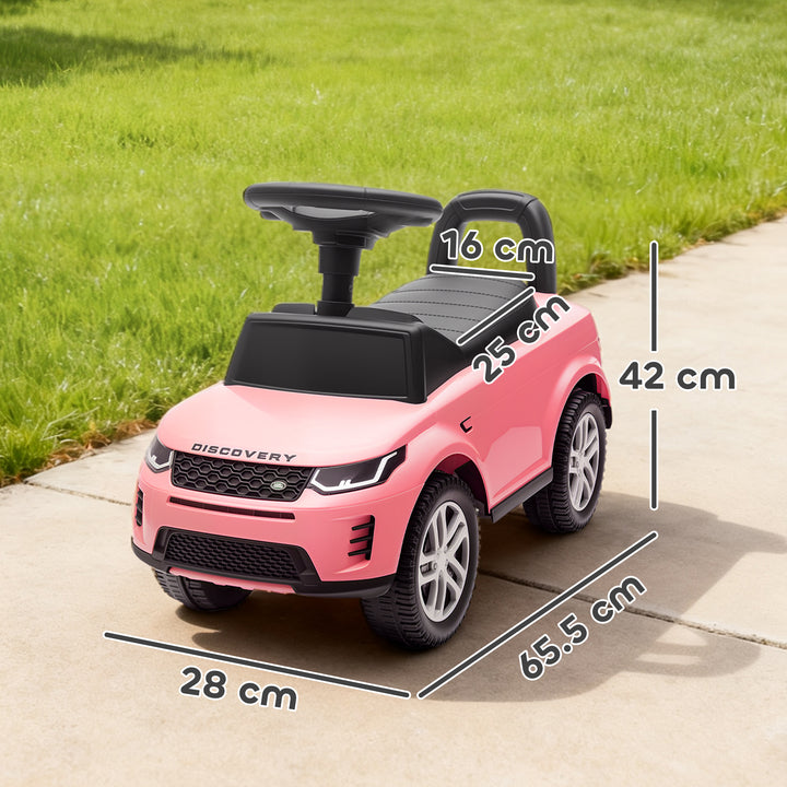 MCL Land Rover Licensed Toddler Ride on Car with Horn, Engine Sounds, Under-Seat Storage, for 18-36 Months, Pink