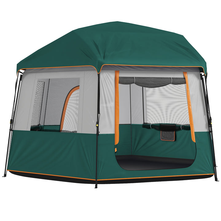 Cabin Tent Easy Setup 3000mm Waterproof Camping Tent 4 Person with Car