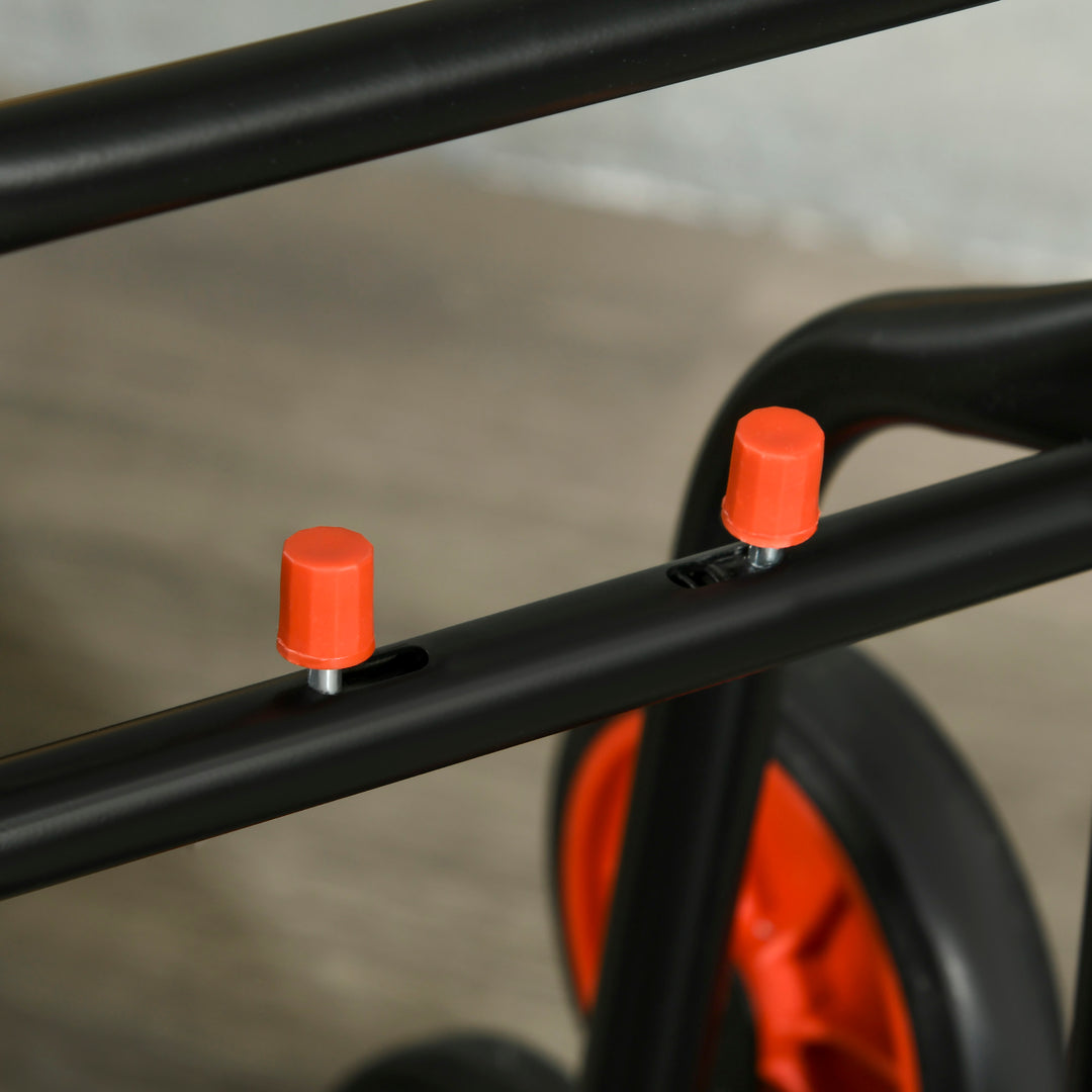 MCL Stair Climbing Hand Truck, Heavy Duty Foldable Trolley on Wheels, Multi-Purpose Sack, Steel Truck Moving Trolley, 120kg, Red