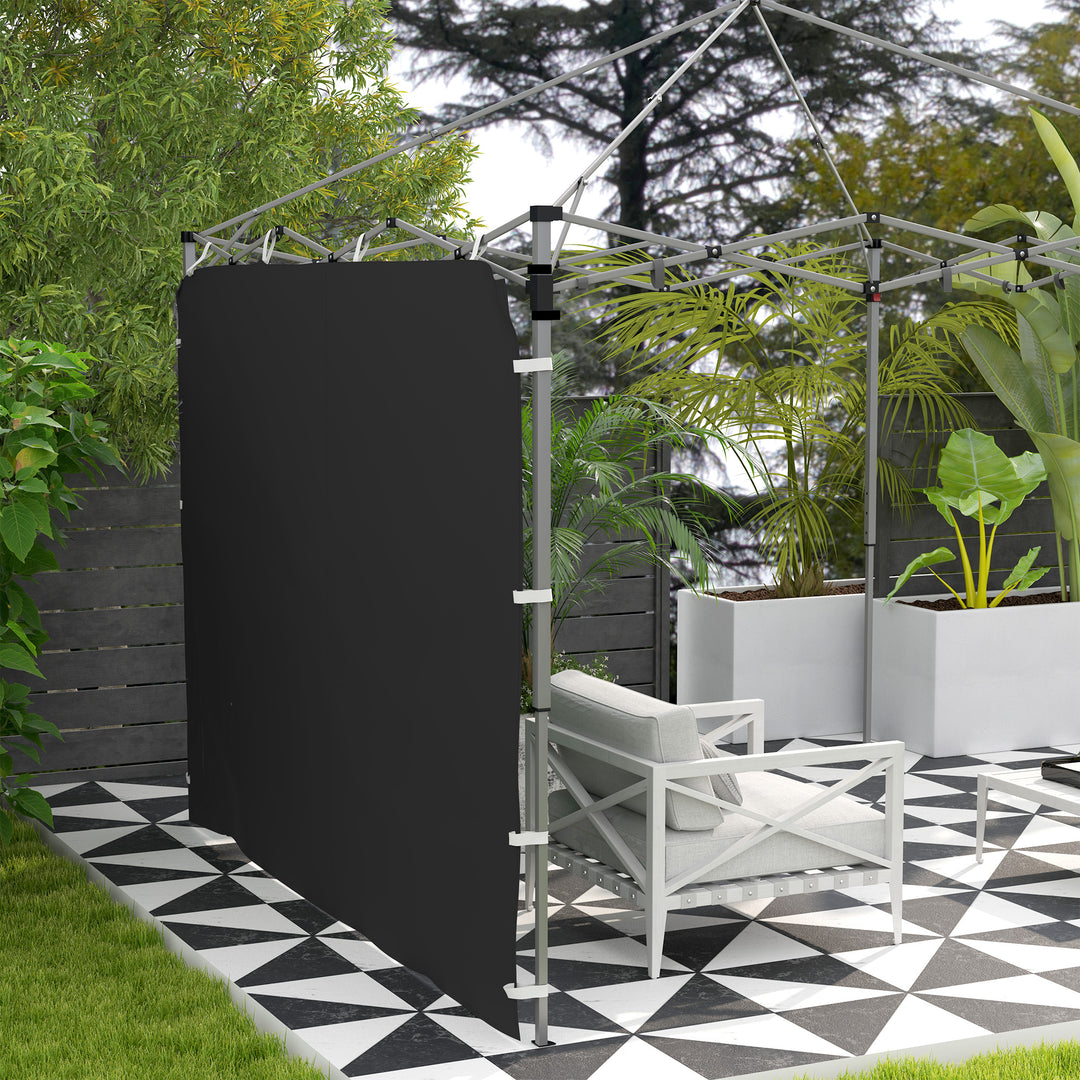 195 x 295cm Replacement Gazebo Sidewall - Black