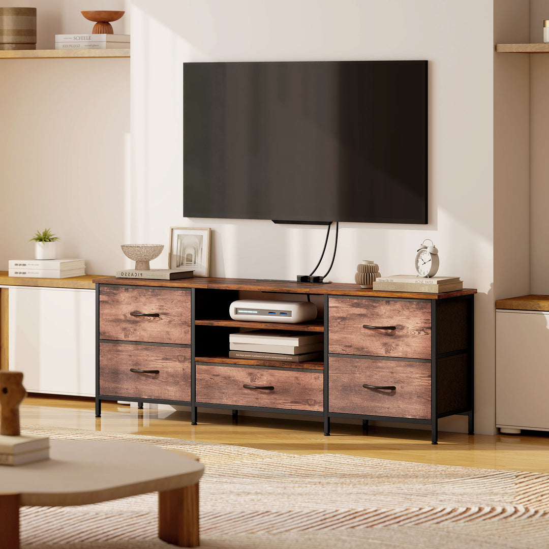 Multi-Storage Industrial TV Stand