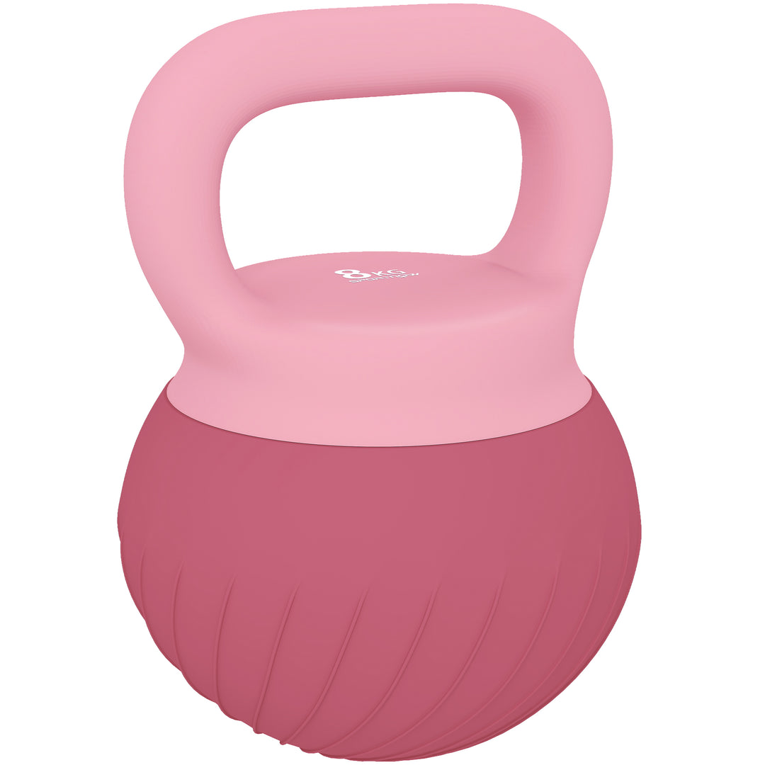 Soft Kettlebell, 8kg Kettle Bell with Anti-Slip Grip for Home Gym Weig