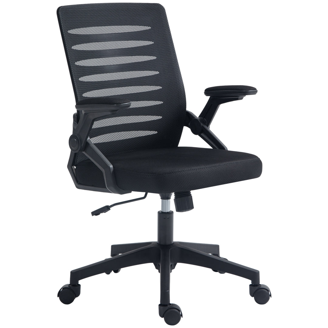 44-53.5cm Adjustable Height Work Chair, with Mesh Back - Black