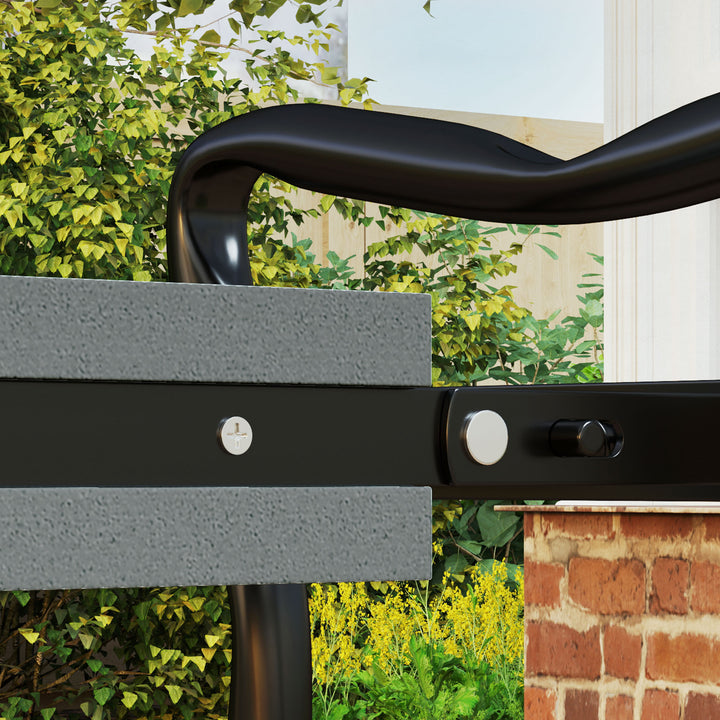 Steel Frame Padded Garden Kneeler, with Tool Bag - Grey