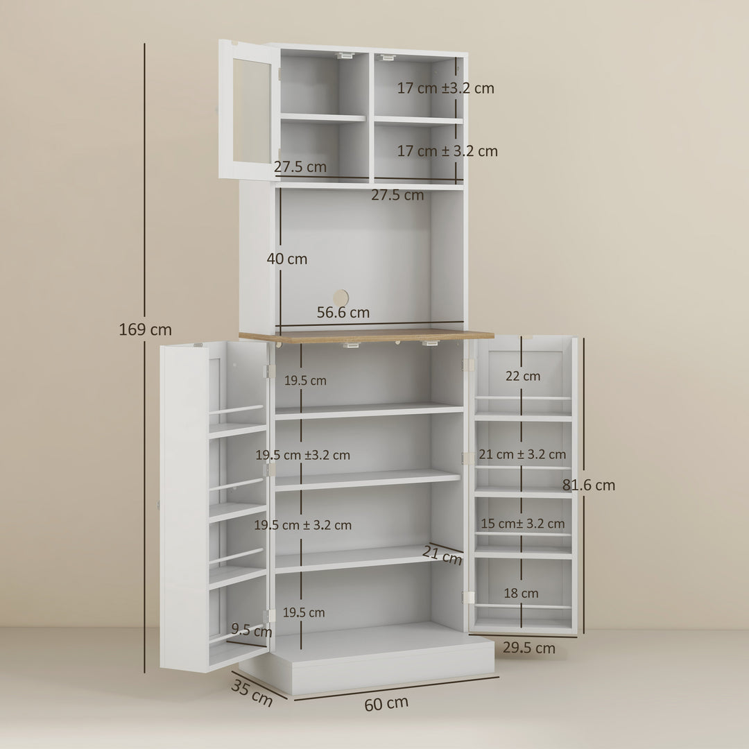 Two-Part Kitchen Storage Cabinet