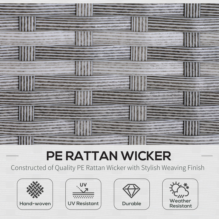 MCL 6-Seater Rattan Dining Set Sofa Table Footstool Outdoor w/ Cushion Garden Furniture