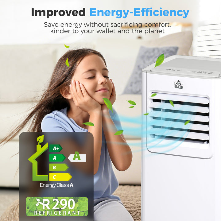 MCL 7000 BTU Air Conditioning Unit, 3-in-1 Portable Air Conditioner, Dehumidifier, Cooling Fan with 2 Speeds, 24H Timer, Remote Control, LED Display, Window Venting Kit, 15m²