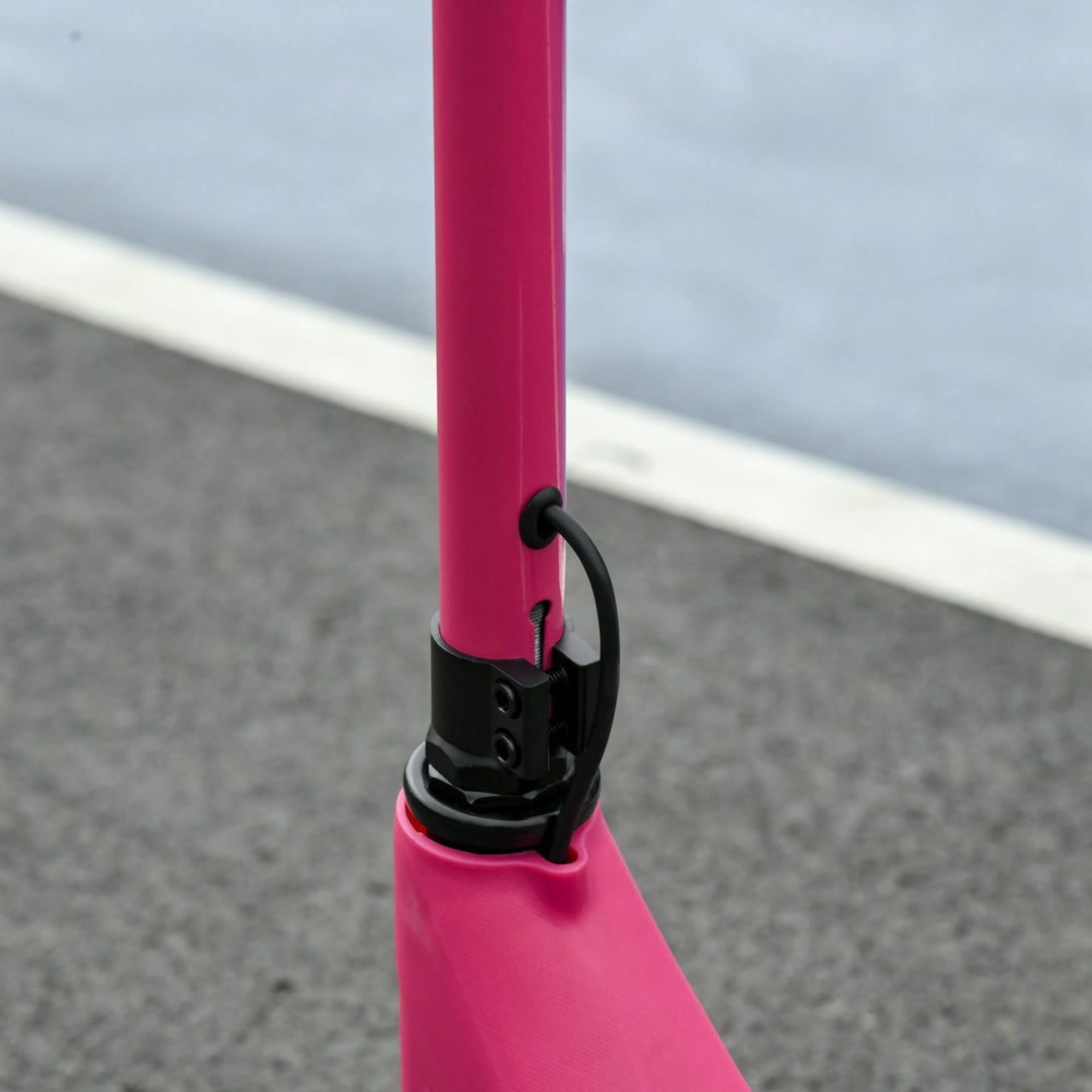 Electric Scooter, 120W Motor E-Scooter, Adjustable Height, Rear Brake for Ages 6+ Years - Pink