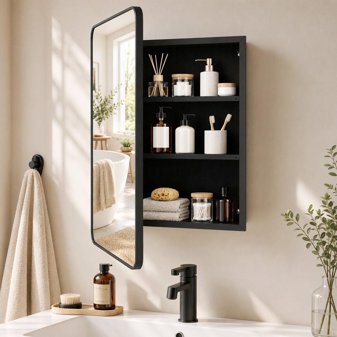 50.8 x 11.6 x 71 cm Bathroom Mirror Cabinet, Wall Cabinet with - view 2