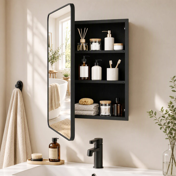 50.8 x 11.6 x 71 cm Bathroom Mirror Cabinet, Wall Cabinet with - view 2