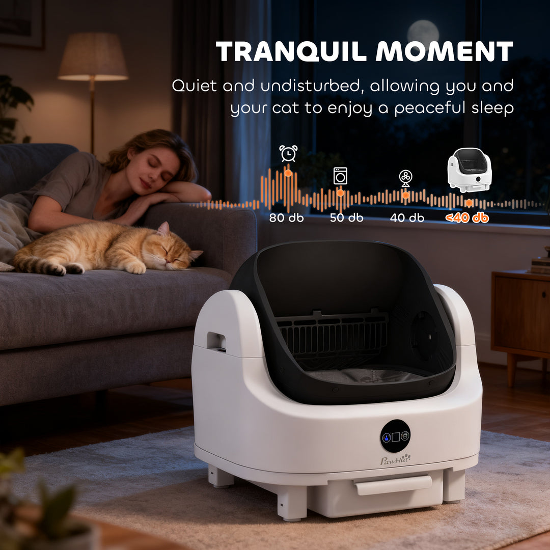 Self Cleaning Cat Litter Tray Top Opening Design, Automatic Litter Box