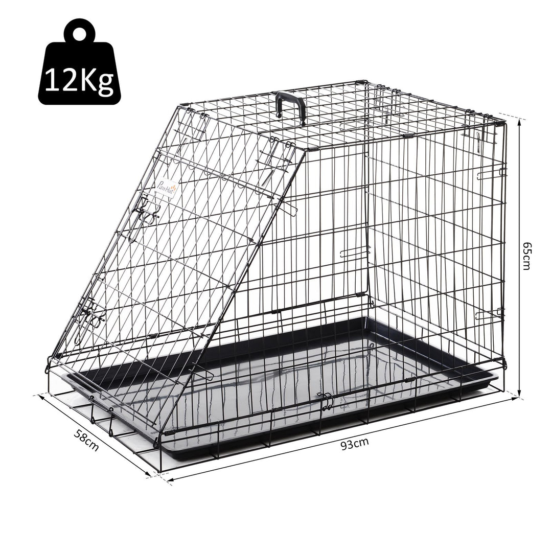 MCL Trapeze Collapsible Dog Pet Travel Box Cage Removable Tray 93 x 58 x 65cm