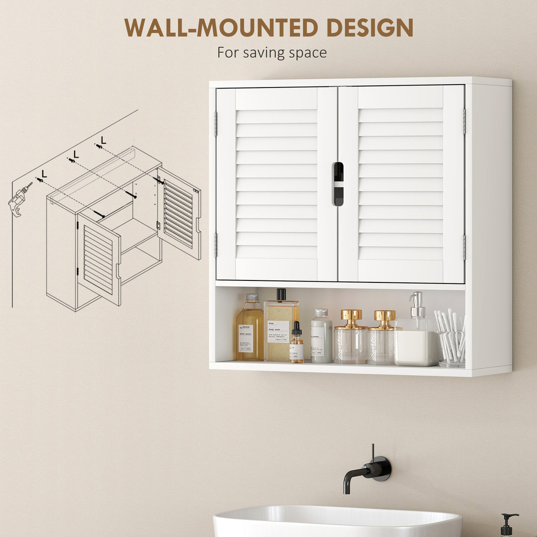 Bathroom Cabinet, Wall Mounted Storage Cabinet with Adjustable Shelves