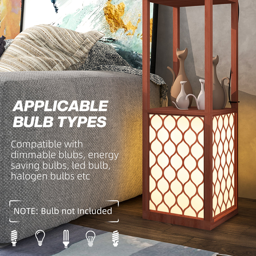 Duo Light Floor Shelves - Brown