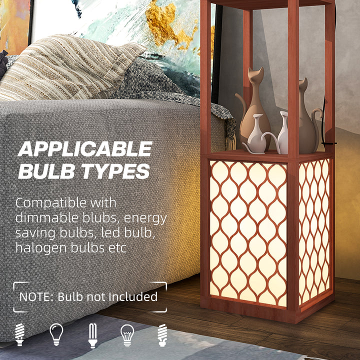 Duo Light Floor Shelves - Brown