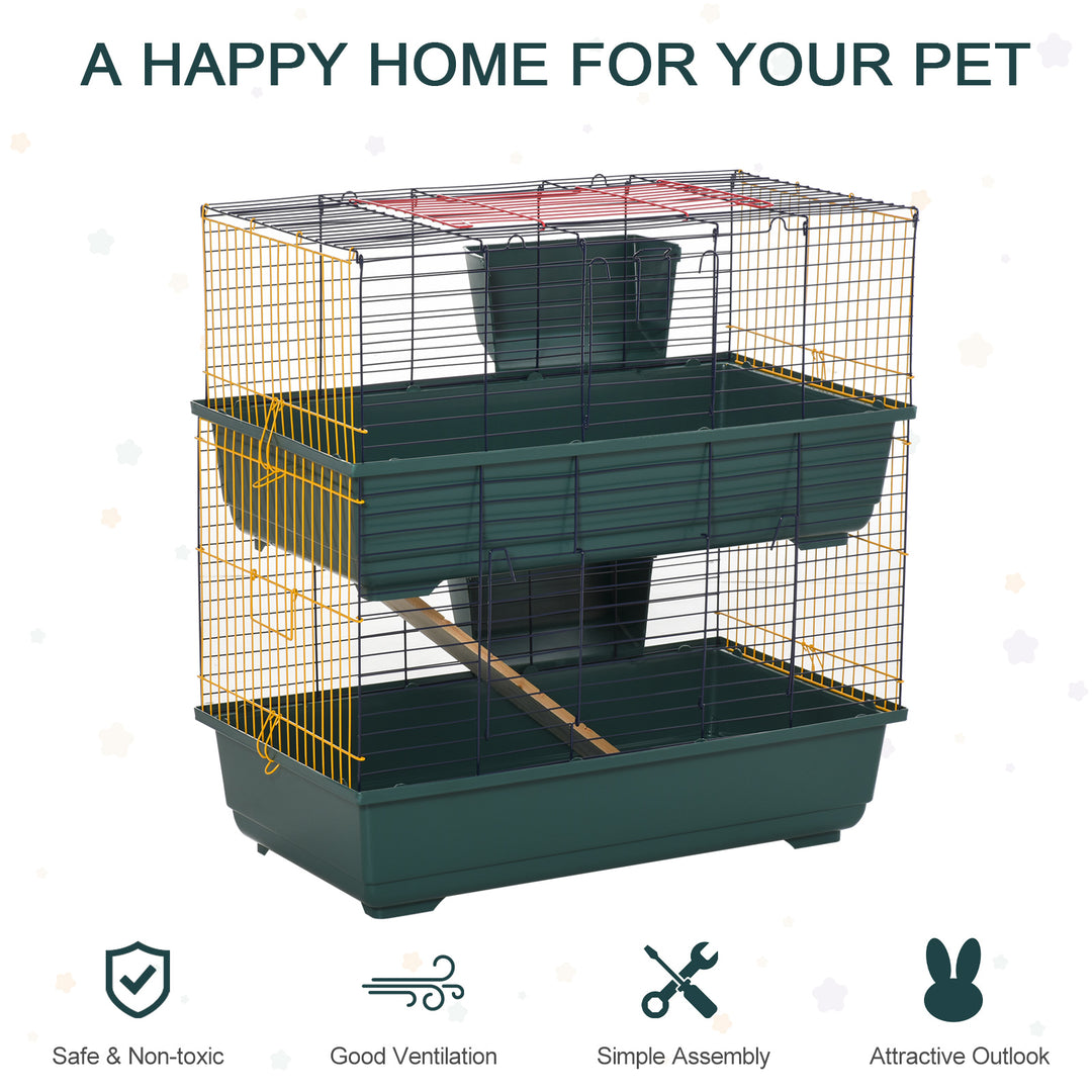 2-Story Large Small Animal Cage w/ Accessories for Chinchillas Puppy Guinea Pig