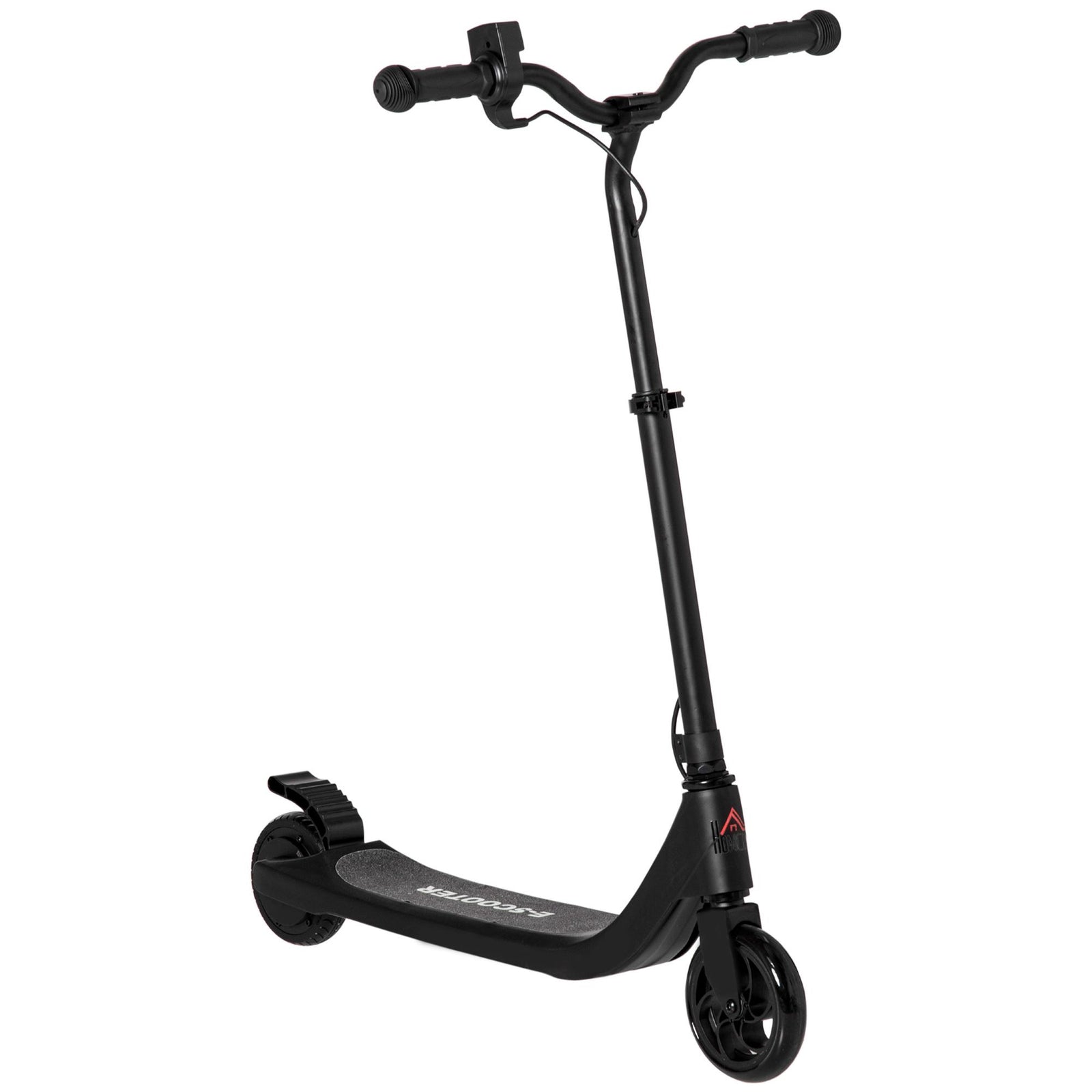 Electric Scooter, 120W Motor E-Scooter, Adjustable Height, Rear Brake for Ages 6+ Years - Black