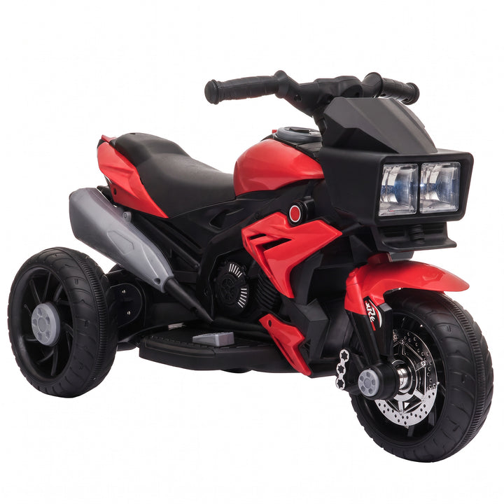 Kids Electric Motorcycle Ride-On Toy, 3-Wheel Battery-Operated Motorbi