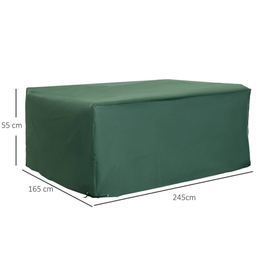 Outsunny Garden Furniture Cover, 600D Oxford Patio Set Protection, Waterproof Anti