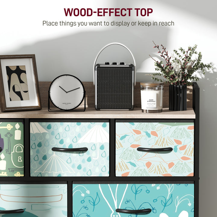 7-Drawer Chest of Drawers - Blue