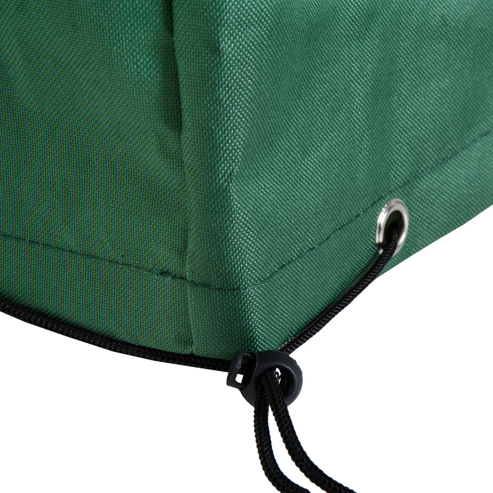 Outdoor Garden Furniture Cover Waterproof, Anti-UV 600D Heavy Duty Oxford Fabric Patio Furniture Cover for Rectangular Sofa Table Set, Green, 135 x 135 x 75 cm