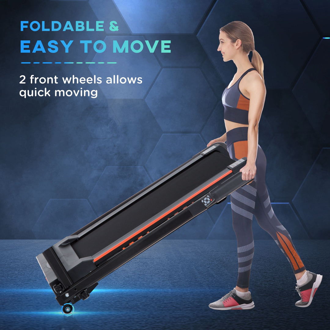 HOMCOM Electric Motorized Treadmill Walking Machine Foldable
