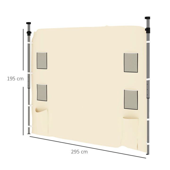 195 x 295cm Replacement Gazebo Sidewall - Beige