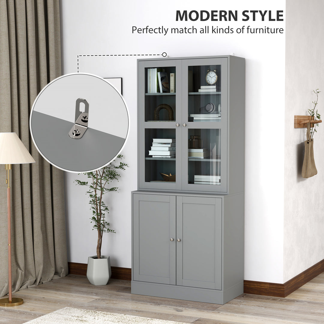MCL Double Storage Display Cabinet - Grey