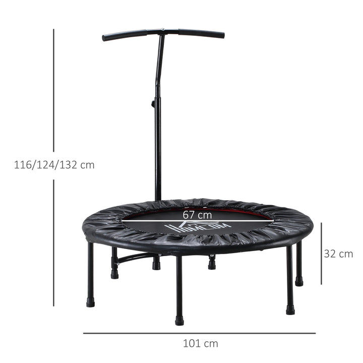 HOMCOM Trampoline Rebounder Adjustable Jumper, 40"-Black | Aosom UK