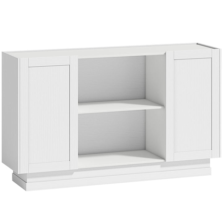 Sideboard Buffet Cabinet, 133 cm Storage Cabinet with 2 Open Shelves, 
